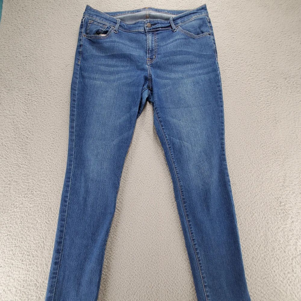 Old Navy Jeans Womens 16 Blue Denim Skinny Medium Wash Casual Comfort